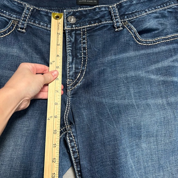 Silver Jeans Suki Straight Leg Jeans Women’s 18/32 Dark Wash - Picture 6 of 7